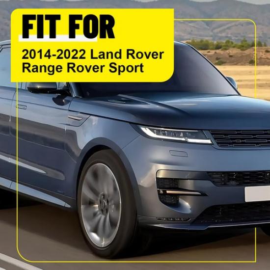 6x Gloss Black Pillar Posts Cover Trim For 2014-22 Land Rover Range Rover Sport