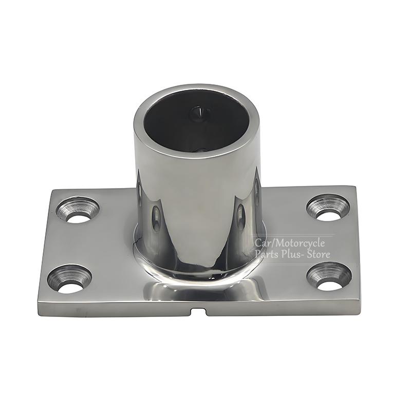 22mm 25mm 30mm 32mm 90 Degree Square Handrail Rail Bases Marine Boat Yacht Rail Mounting Brackets 316 Stainless Steel