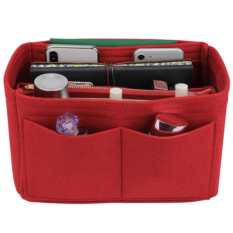 Women's Cross-Body Felt Makeup & Storage Bag