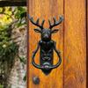 Deer Head Door Knocker Accessory Practical Easy To Install Sturdy Heavy Duty