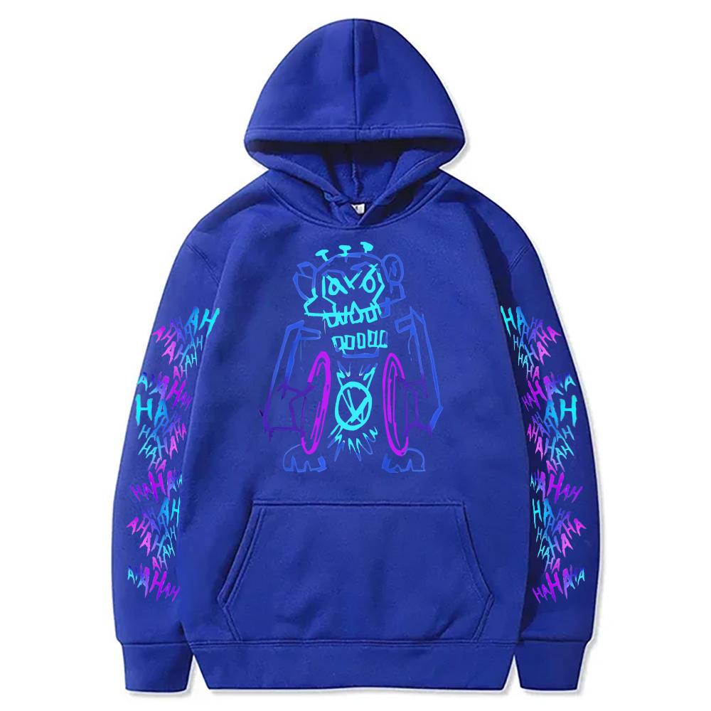 Monkey Graffiti Sweatshirt Arcane Jinx Hoodies Unisex Two Sides Street Sportswear Harajuku Grunge Aesthetic Pullovers