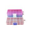 10-Compartment Multipurpose Storage Box with Lid for Cosmetics, Tools, Fishing Gear, Beading, and More