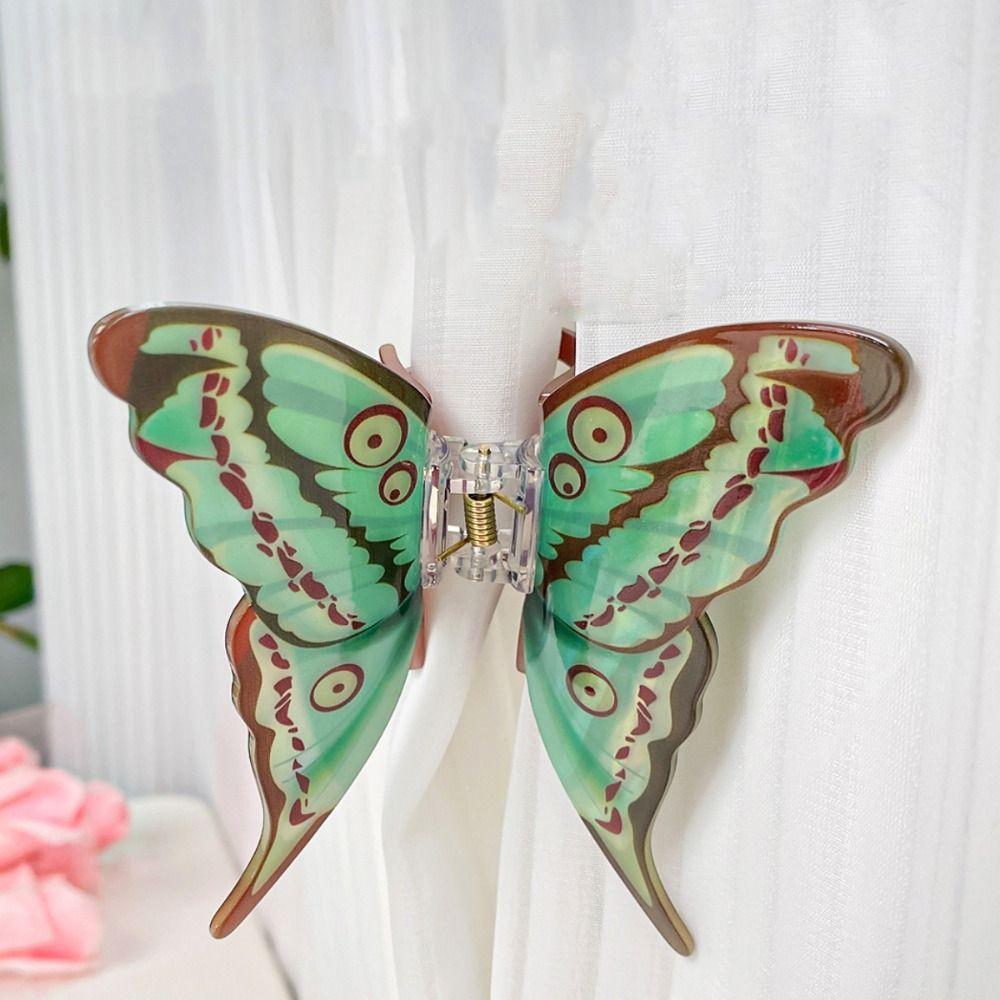 Animals Butterfly Hair Clip Printing Large Shark Clip Personalized Butterfly Hair Claw Girl