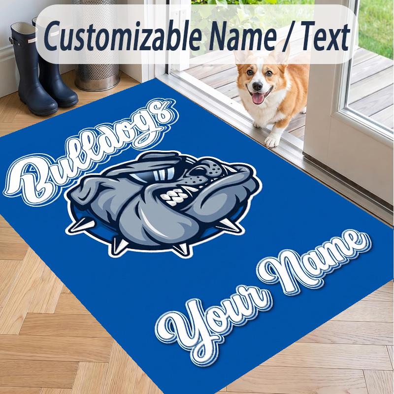 Custom Text Printed Rug Canterbury-Bankstown Bulldogs Non Slip Floor Carpet For Home Room Decor