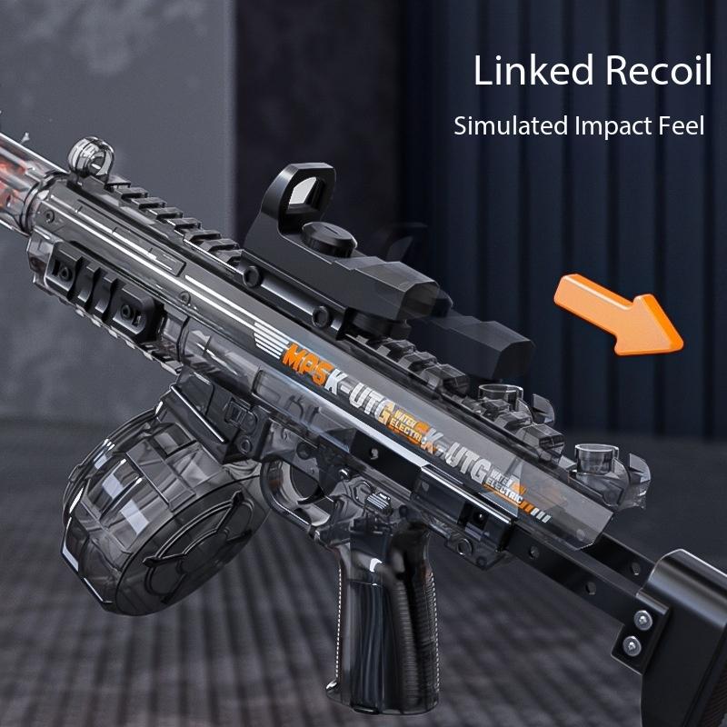 Simulated Firing and Recoil Electric Water GunToys Children Automatic Sensor Lights Water Pistol Summer Outdoor Beach Kids Toy