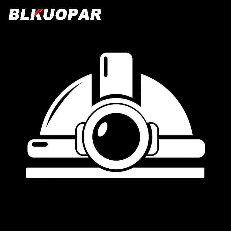 BLKUOPAR Mining Helmet Car Stickers Anime Personality Die-cut Scratch-Proof Laptop Windshield Graphics Surfboard Car Accessories