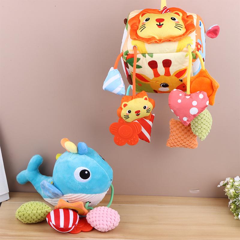 Bed Hanging Drawstring Cheer Toy Baby Car Seat Toy Bedbell Can Be Nibbled Baby Educational Toys For 0-6 Months Newborn Gifts