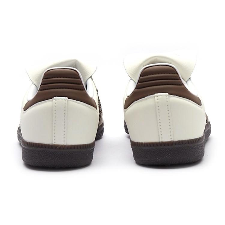 Adidas Originals Samba Slip Resistant Abrasion Resistant Low top Skateboard Shoes Unisex Beige Brown IG1024(Team15-)