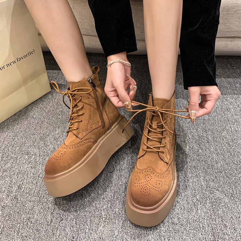 Fashion Suede Platform Women Snow Ankle Boots Tassels Flats Shoes Winter FashioNew Brand 2024 New Trend Designer Cozy