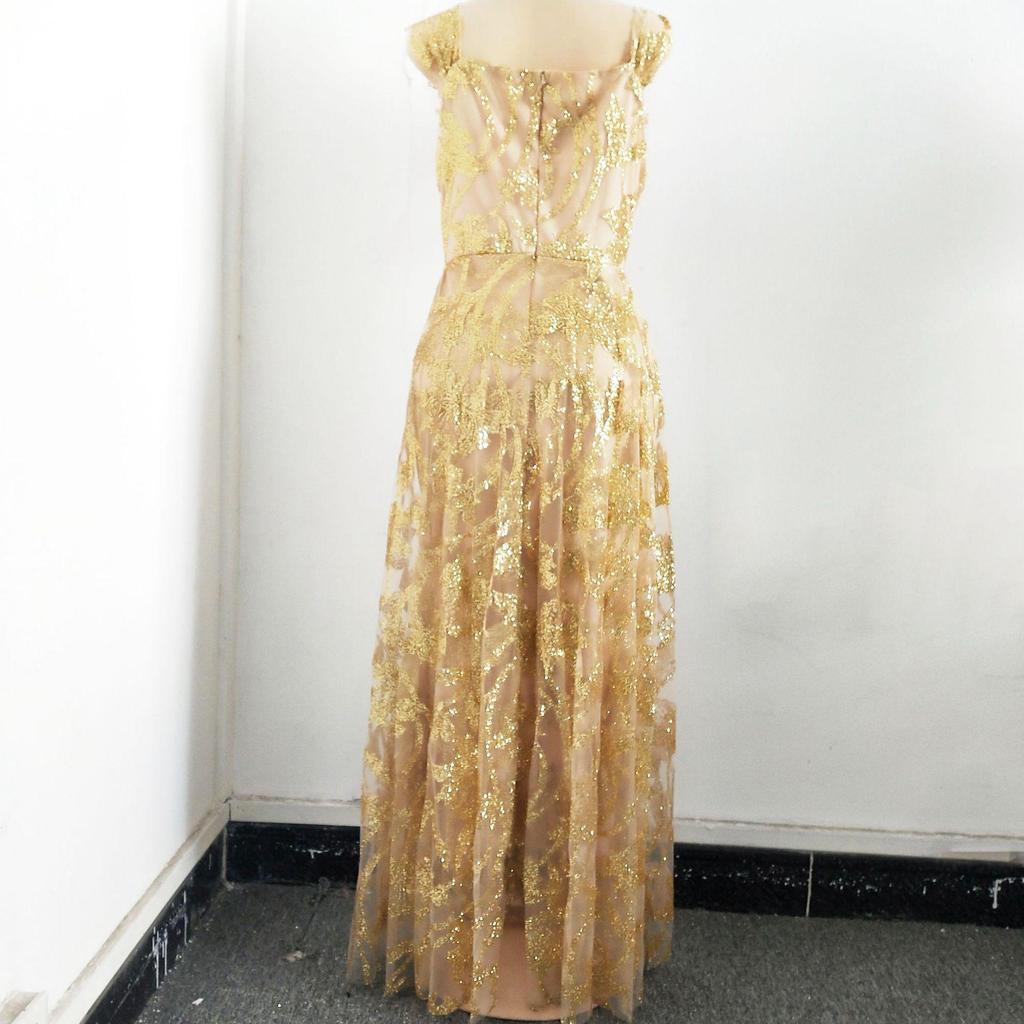 Rochie de seară elegantă pentru femei, stil palat retro european și american 2025, cu design mulat pe șolduri și fustă amplă.