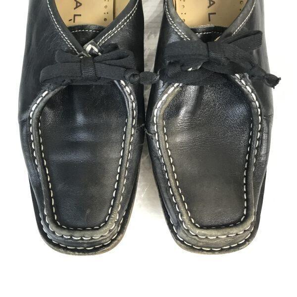 Regal Mokassin U-Tip Lederschuhe Schwarz 24.5(GEBRAUCHT)