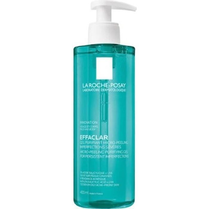 Gel Purifiant Micro-Peeling - La Roche Posay - Effaclar - 400ml - Peaux grasses - Sans alcool
