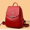 2025 New Women's Bag High-end Fashion Soft Leather Women's Backpack Large Capacity Simple Middle-aged Mother Bag