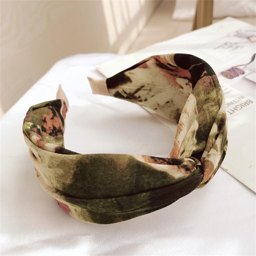 

Корейская мода ретро темперамент бант повязка на голову заколка с широкими полями женская тканевая простая повязка для верхней одежды аксессуары для волос