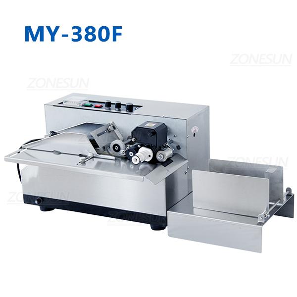 ZONESUN ZS-MY380F coding machine Semi Automatic Solid Ink Date Coding Machine, automatically continuous date coding machine 110 volts ZS-MY380F