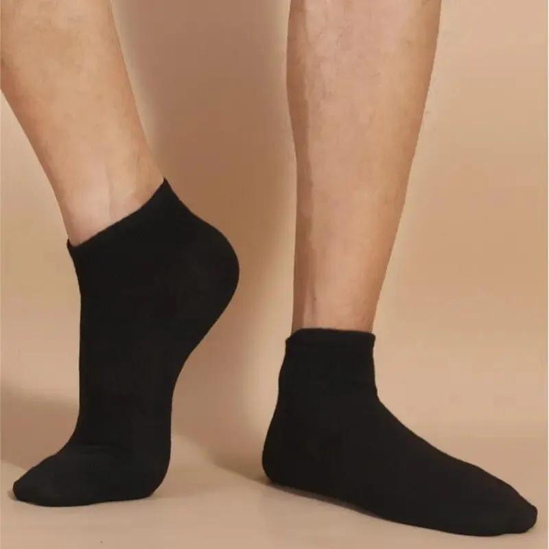 10 Pairs Women Socks Breathable Sports Socks Solid Color Boat Socks Comfortable Cotton Ankle Socks White Black