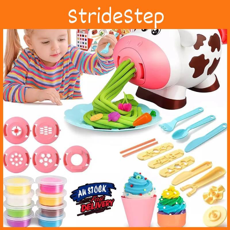 New Diy Cartoon Colorful Clay Cute Cow Noodle Maker Children's Playset For Creative Fun