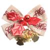 Innovative Design in a Pack of 10 Sturdy Christmas Tree Bow Decorations