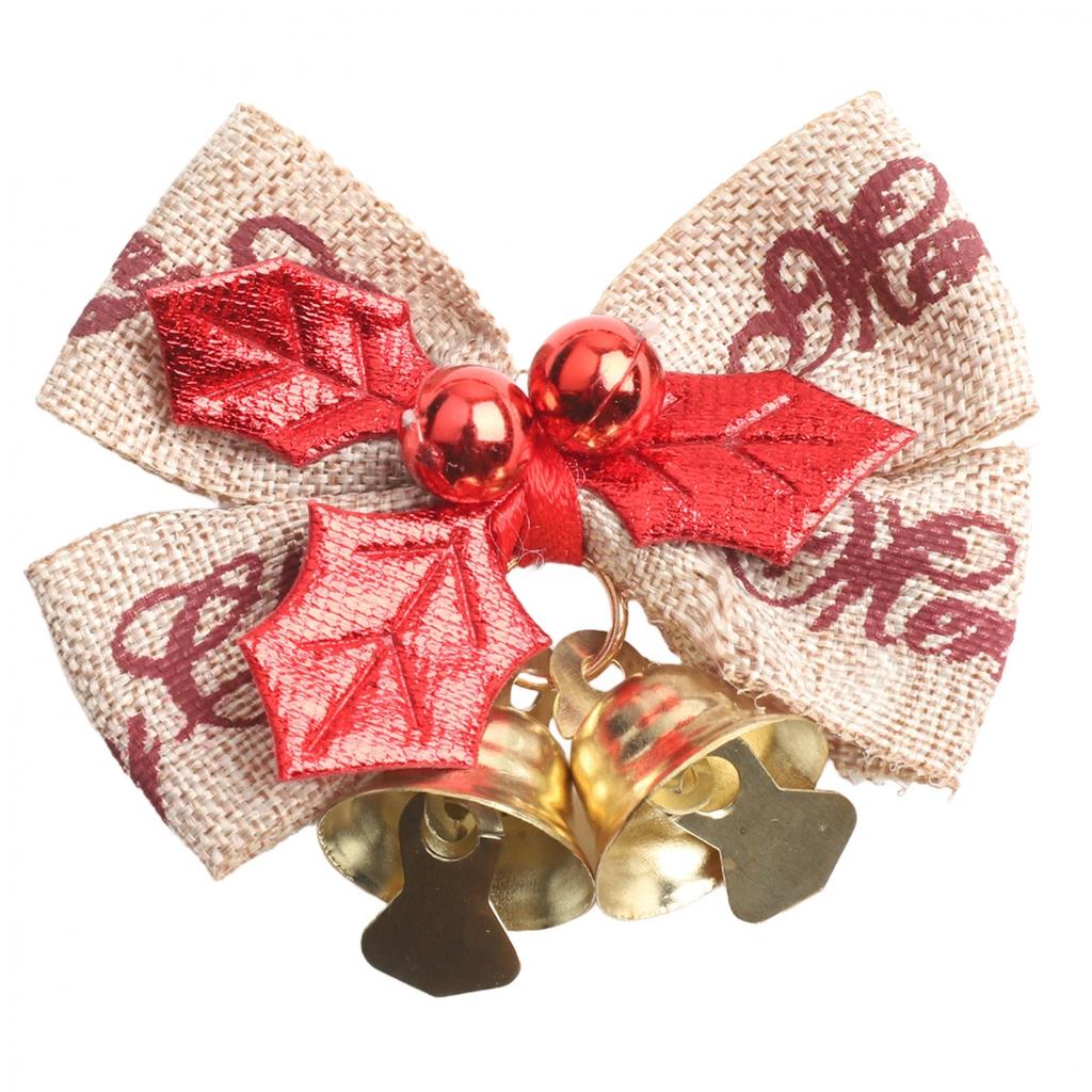 Innovative Design in a Pack of 10 Sturdy Christmas Tree Bow Decorations