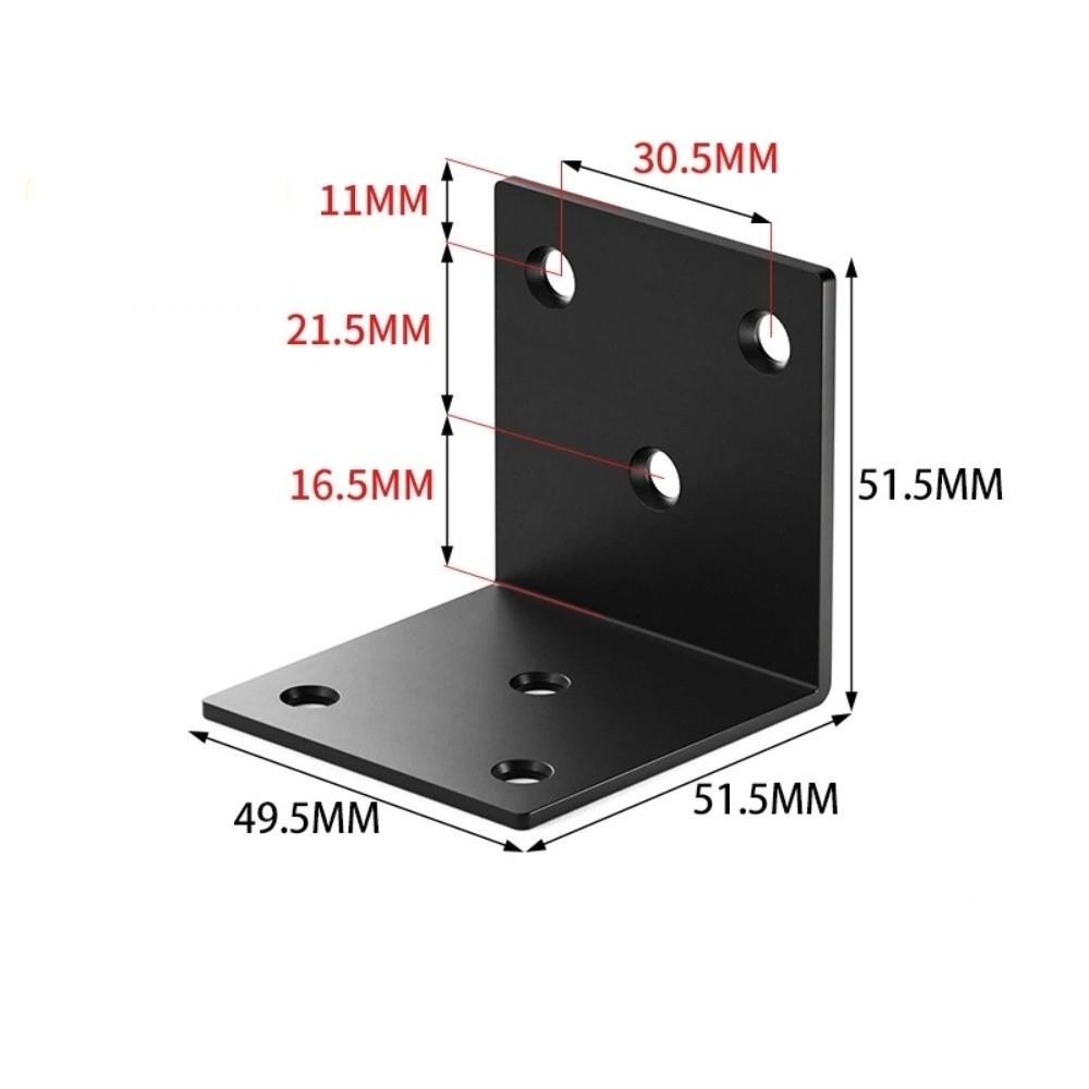 Metal Stainless Steel Corner Bracket 90 Degree Heavy Duty Angle Brace Durable Reinforced Corner Brace Board Shelf Support