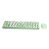2.4Ghz Wireless 104 Key Keyboard and Mouse Set   Desktop Cute Keyboard for Computer(Black Red Mixed Color )