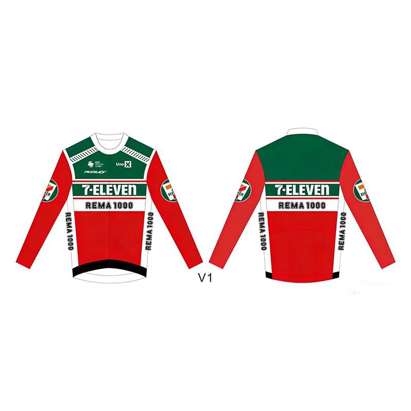Mens Long Sleeve Cycling Jersey Uno-X Team Edition Quick Dry Breathable Road Bike Apparel