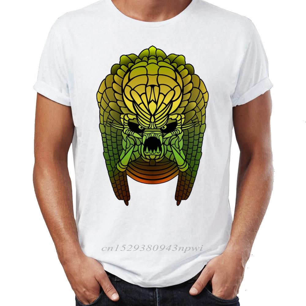 Hip Hop Men Tshirts The Predator Under The Sun Artsy Awesome Artwork Printed Street Guys Tops Tees Swag 100 Cotton Camiseta