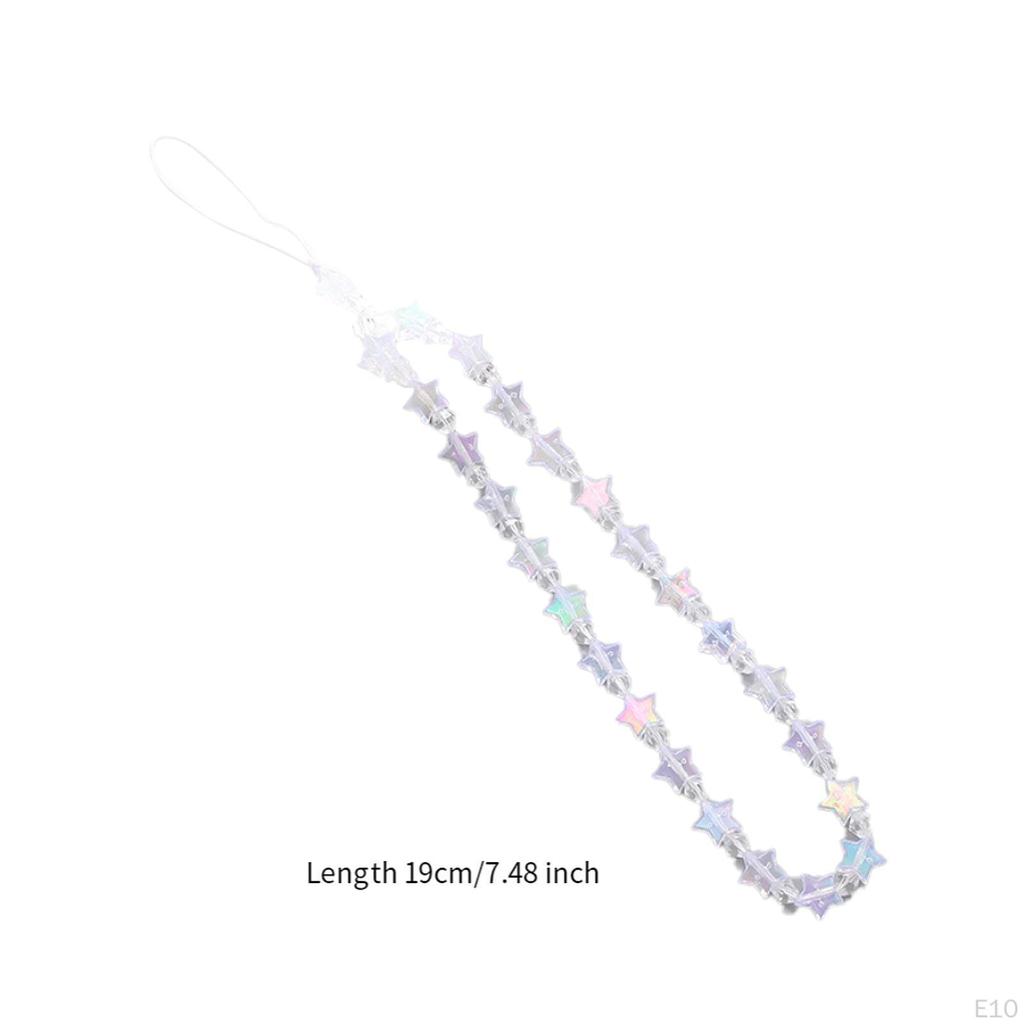 Koralikowy pasek na telefon, łańcuszek, prezent, modna dekoracja, uchwyt na zawieszkę, smycz na nadgarstek