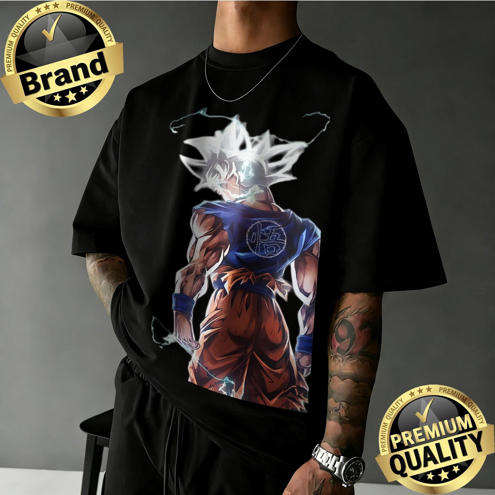 

2026 Dragon Ball Krillin Unisex Pure Cotton Tshirt Summer Popular Anime Print Loose Casual Parentchild Short Sleeved Shirt S