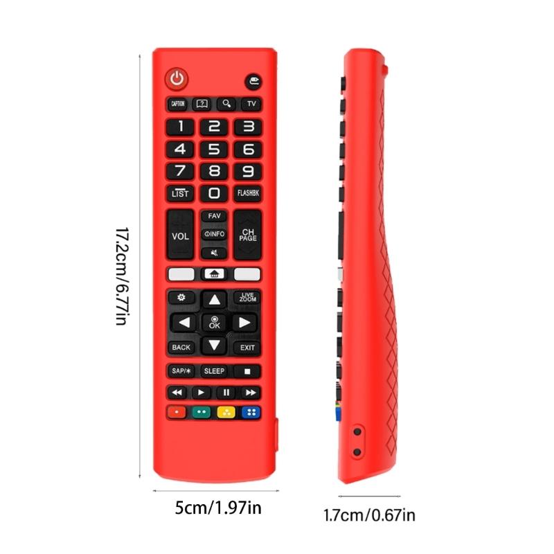 Silicone Cover For  AKB75095307/AKB75375604/AKB74915305 Television Remote Case, Durability Protections Sleeve
