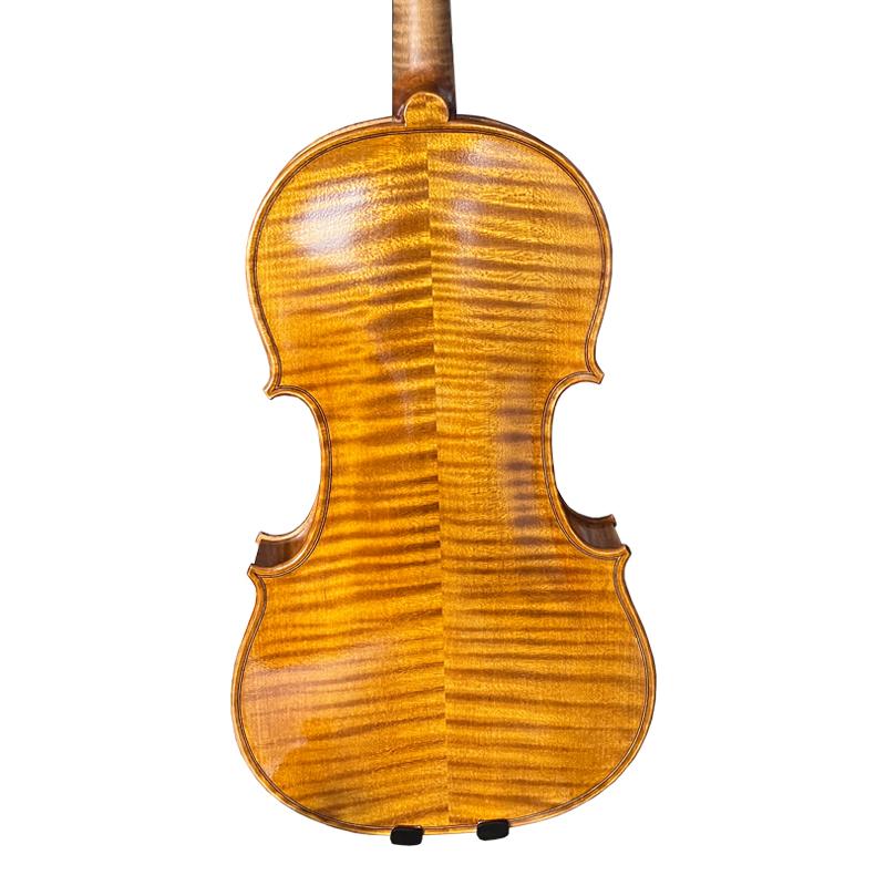 All Solid Nice Flame Maple Golden Yellow Colour Violin Handmade for Professional Player