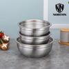 NORTON Stainless Steel Mixing Bowl Set with Colander