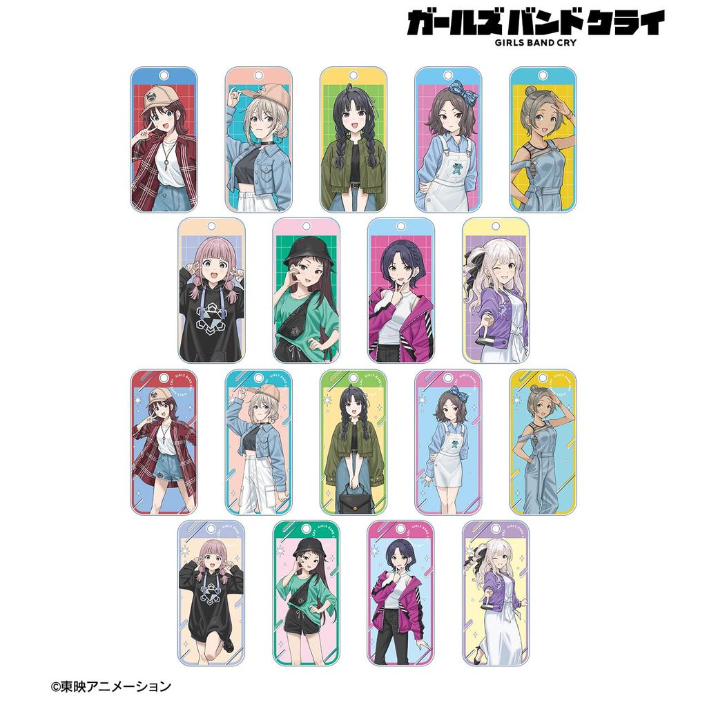 Girls Band Cry Original Illustration Casual Clothes Ver. Trading Acrylic Key Tags Box of 18