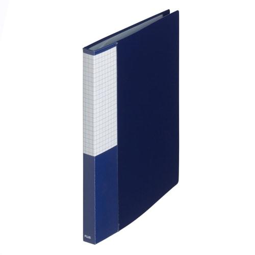 Plus File Clear File Super Economy A5 Vertical 20 Pockets FC-142EL Navy 5 Book Set