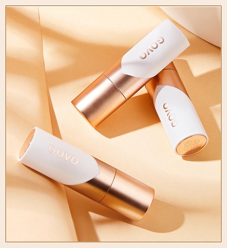 GOVO Pure Matte Non-Stick Velvet Lipstick - Queen Yellow for Brightening, Long-Lasting, Non-Fading Makeup