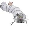 Cat Toys Cat Tunnel and Cat Cube Pop Up Collapsible Kitten Indoor Outdoor Toys-Collapsible 3 Way or 1wayCat Tube- for Cat, Puppy, Kitty, Kitten
