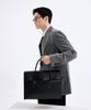 Bedford11Th Laptop Storage Poly Gun Top Handle Business Leather Tote Black