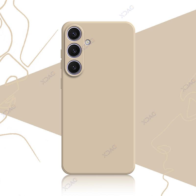 Square Liquid Silicone Phone Cases for Samsung Galaxy S25 Plus Ultra SamsungS25Ultra 360 Soft Protective Cover Anti-fall Armor