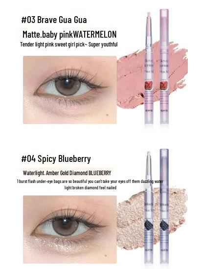 FLORTTE Pearl Shimmer Under-Eye Gel Pencil - Long-Lasting, Highlighting Eyeshadow Stick