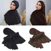 Elegant Rhinestones Embellished Mercerized Cotton Scarf For Women Lightweight Head Wrap Shawl Multifunctional Draping Accessory