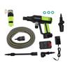 21V Cordless High Pressure Washer Battery Powered Washer with 6 In 1 Nozzle Extension Pole 4 Gears Touch Screen 10M
