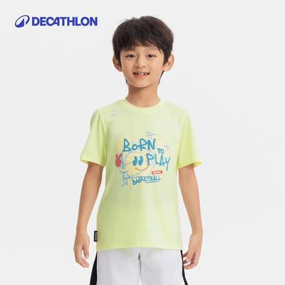 Decathlon Kids Quick Dry Short Sleeve Sports T-Shirt