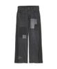 AVIREX PATCH STRETCH DENIM PANTS Women's M 010 Black 783-4211601