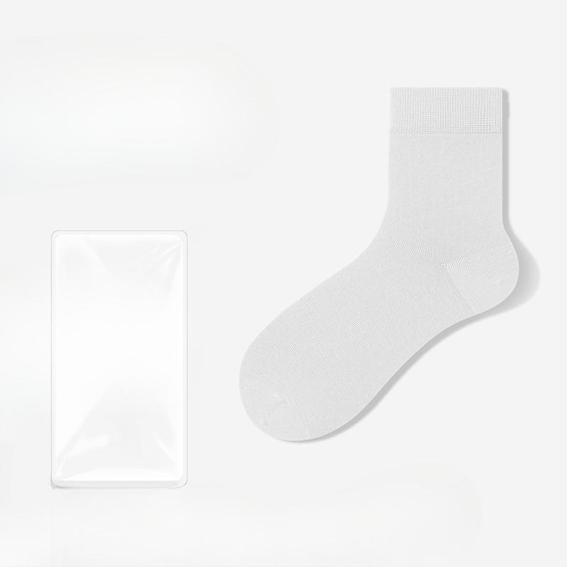 Men's Autumn Commercial Cotton Aloe Essential Oil Deodorizing Feet Sweat Absorbing Bacteriostatic Tube Socks