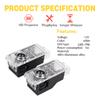 Car Sticker 2PCS LED Car Door Ghost Shadow Welcome Logo Projector Lights Accessories For Mercedes Benz W211 S211 E CLASS 2002 -