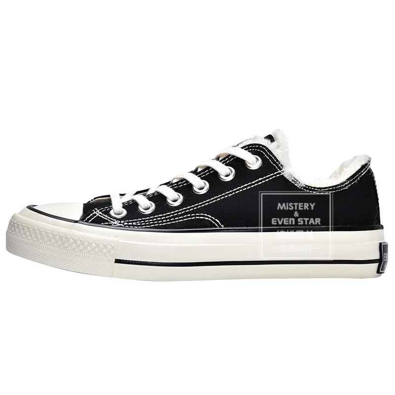 New Products Are On Sale In Autumn and Winter, New Retro Cotton Shoes, Women's Velvet Low-top Canvas Shoes