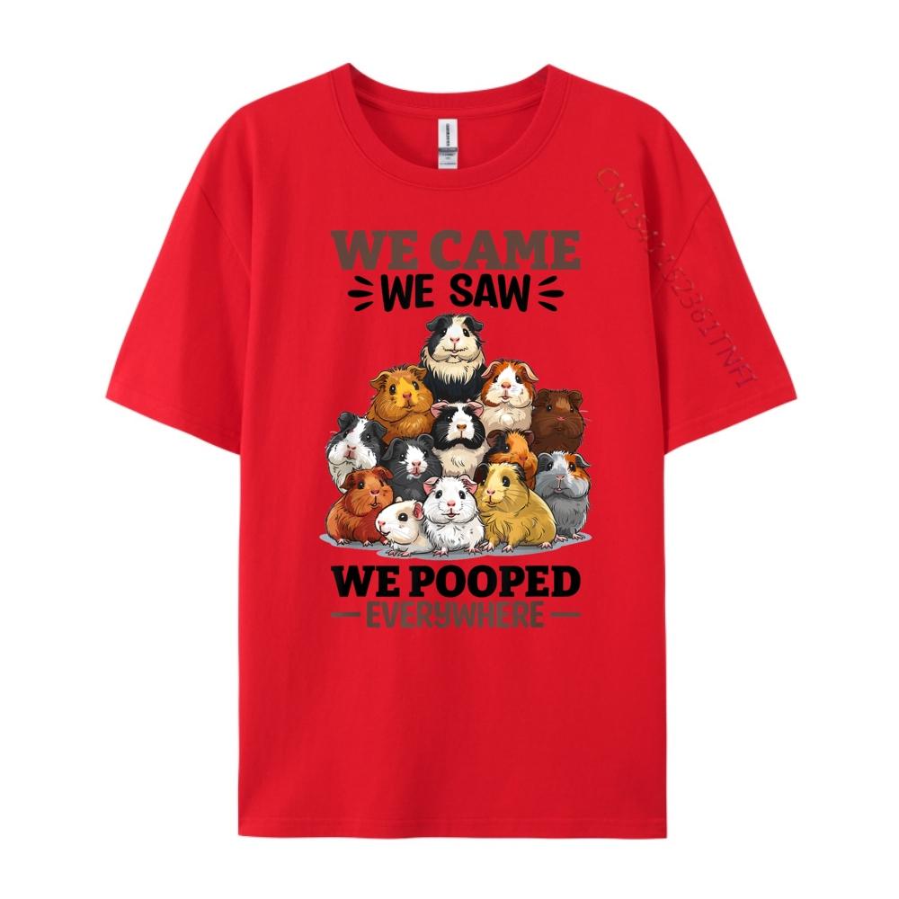 Guinea Pig Pet Rodent Animal We Came We Saw We Luxury Designer Fashionable and Trendy Christmas Tshirt S