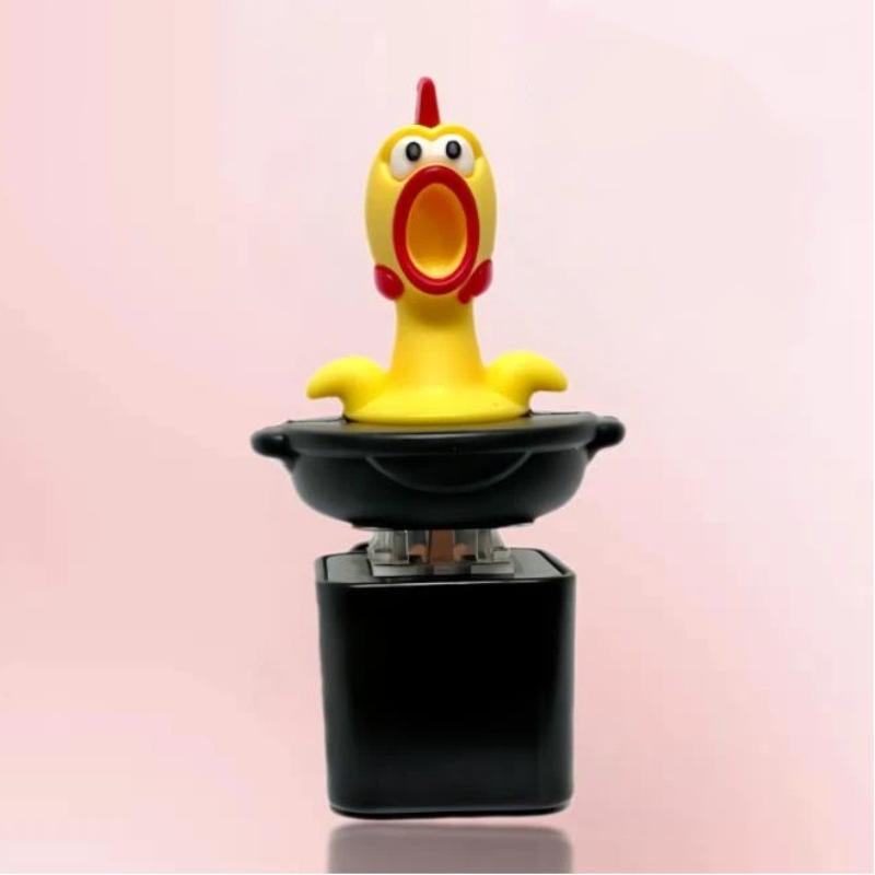 1Pcs Stress Relief Fidget Toy Funny Screaming Chicken Sound Light Keychain Cute Bag Pendant Novelty Desk Ornament