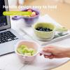 Cesto Drenante Scolapasta Frutta Verdura Colino Design a Doppio Strato Grado Alimentare Senza BPA Cesto Drenante da Cucina con Manico