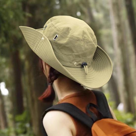 Sun Bucket Hat for Men Women Wide Brim Sun Protection Fishing Beach Hap for Outdoor Hiking Traveling Camping